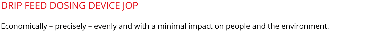 DRIP FEED JOP SERIES - 2019