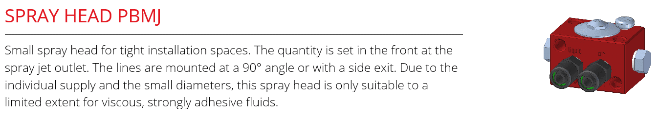SPRAY HEAD PBMJ 2019