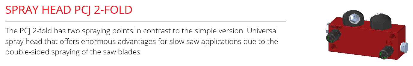 SPRAY HEAD PCJ 2 FOLD