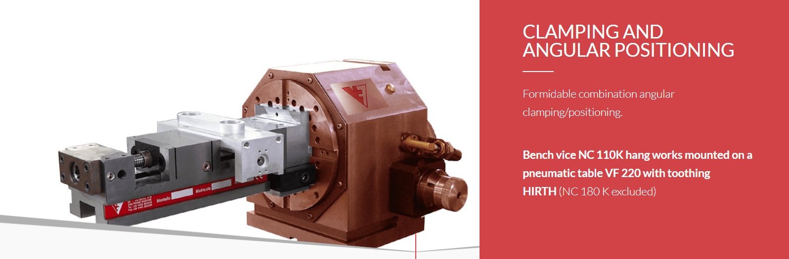 CLAMPING AND ANFULAR POSTIONING